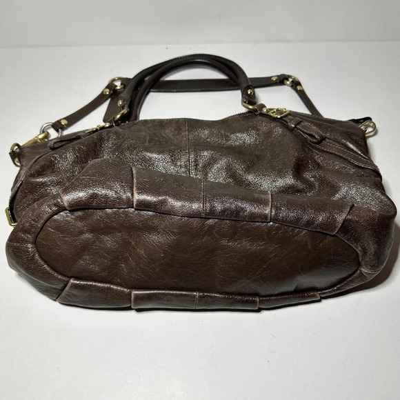 Coach Brown Leather Madison Satchel F1026 15955 Brass Hardware - Picture 5 of 10